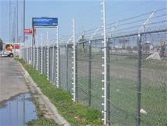 Bez apkopes Augstas stiprības stikla šķiedras žogu stabi robežas elektriskajam drošības žogam